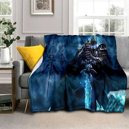 WOW Game World of Warcraft Gamer HD Blanket,Soft Throw Blanket for Home Bedroom Bed Sofa Picnic Travel Office Cover Blanket Kids