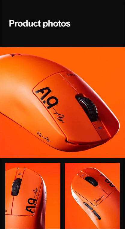 Mouse gaming wireless ATK Dragonfly A9 Ultimate A9 Air PAW3950 ultraleggero ergonomico e-sport per gamer FPS CSGO A9 Ultra