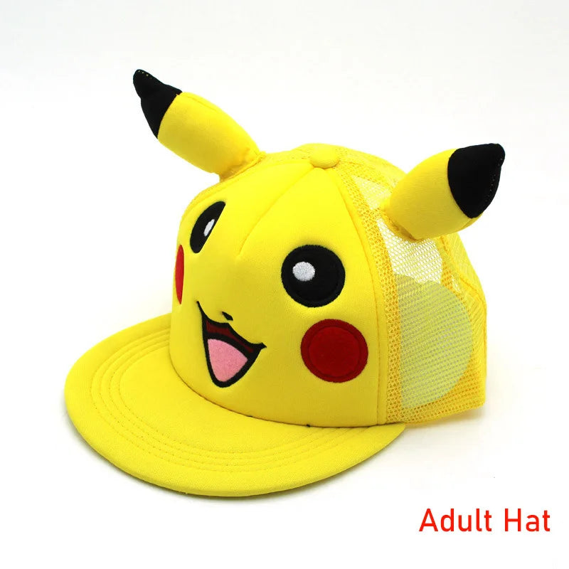 Καπέλο Anime Pokemon Καπέλο μπέιζμπολ Ρυθμιζόμενο Pikachu Cosplay Hip Hop Κινουμένων Σχεδίων Καπέλα για Ενήλικες Αγόρια Κορίτσια Παιδιά Δώρα Γενεθλίων