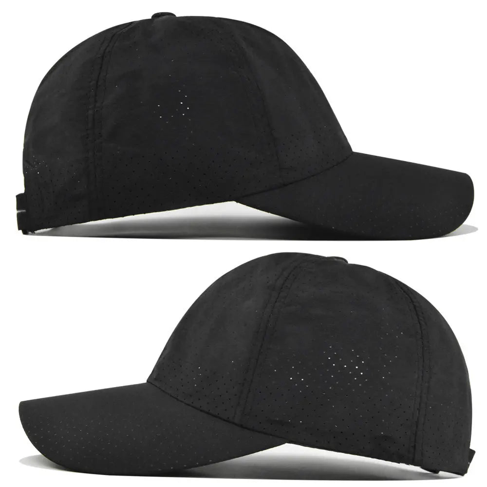 Dry Quickly Sun Cap Woman Outdoors Casual Sport Hat Men Big Size Baseball Cap 55-60cm Adjustable Sun Visor Cap Peaked Cap