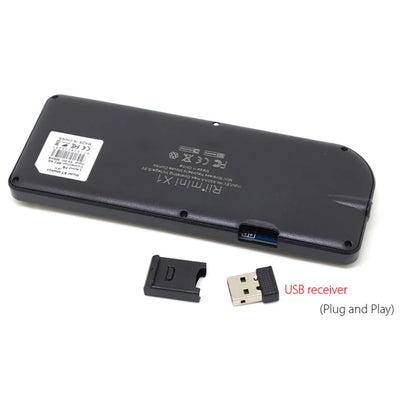 Tastiera wireless mini originale Rii X1 2.4GHz English/RU/ES/FR con TouchPad per Android TV Box/PC/Laptop