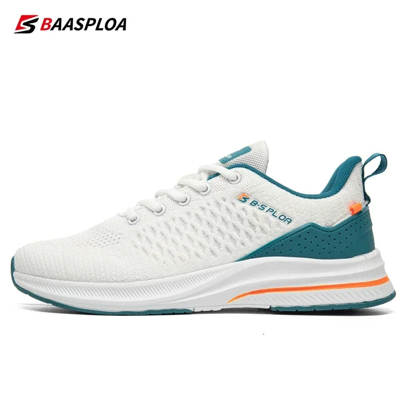 Baasploa Scarpe da running uomo nuove in mesh traspirante, sneakers sportive taglie forti 41-48, scarpe casual classiche da uomo antiscivolo per outdoor, comfort elevate