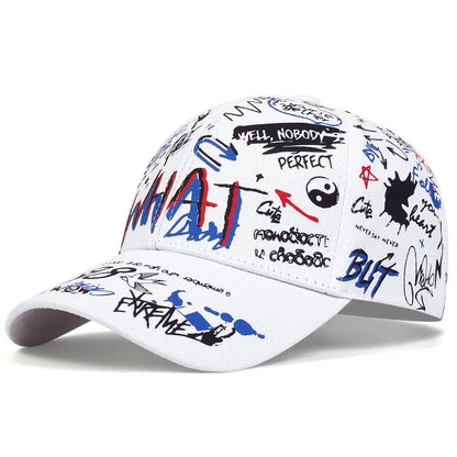 Korea Graffiti Fashion Hipster Hat Personality Trend Men's And Women's Baseball Caps Hip Hop Caps