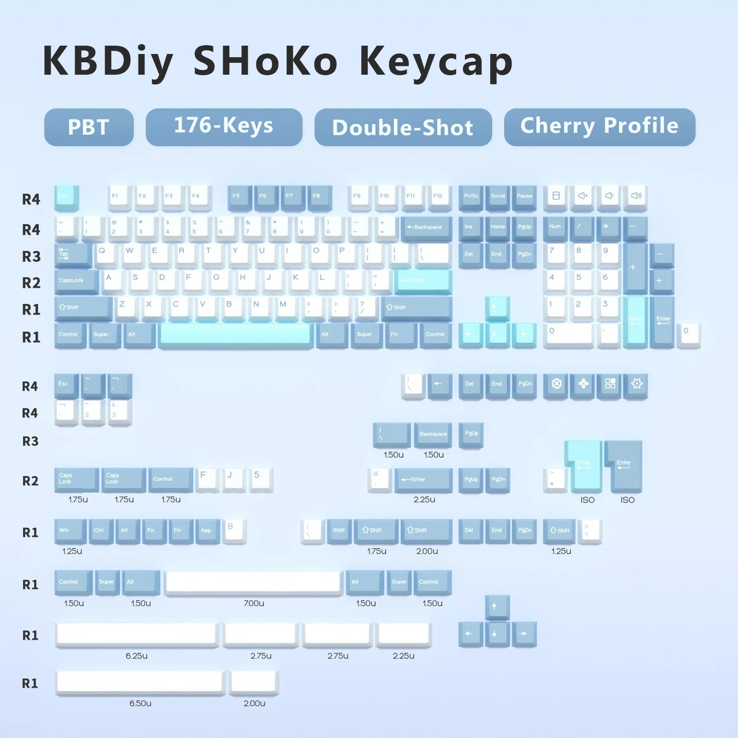 KBDiy GMK MarrsGreen Keycap tasti profilo Cherry Double Shot PBT ISO per kit tastiera meccanica gamer DIY Gaming Point KeyCap