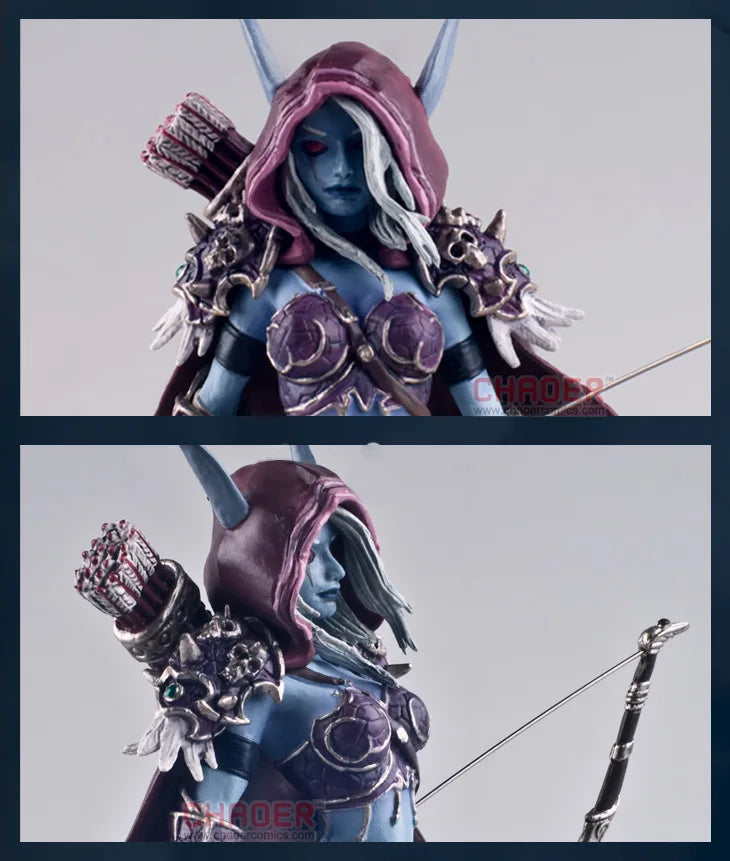 Sylvanas Windrunner World Of Warcraft actionfigurer Dronningen af de udøde håndlavet modelkollektion pynt børnegaver legetøj