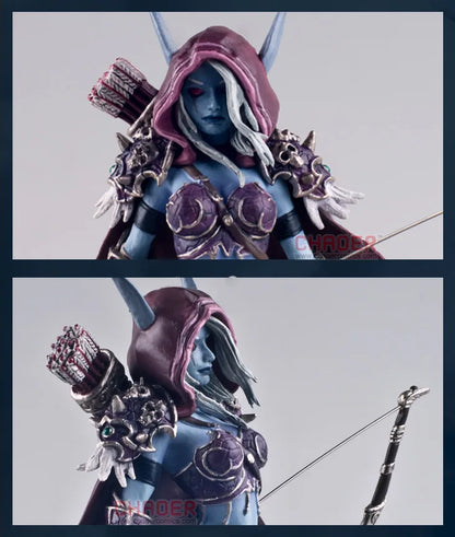 Sylvanas Windrunner World Of Warcraft actionfigurer Dronningen af de udøde håndlavet modelkollektion pynt børnegaver legetøj