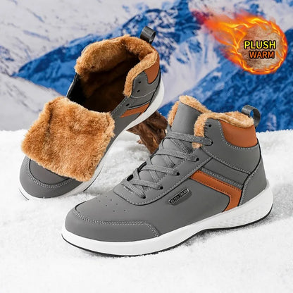 Bottes d'hiver neuves pour hommes et femmes, bottes de neige, bottes d'extérieur, antidérapantes, chaudes, en fourrure, baskets décontractées, bottines grande taille, chaussures de randonnée