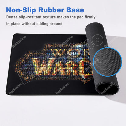 World Of Warcraft 90x40 stor gaming-musemåtte til spilbord, Csgo, naturgummimåtte, Grande Gamer, XXL computermusemåtte