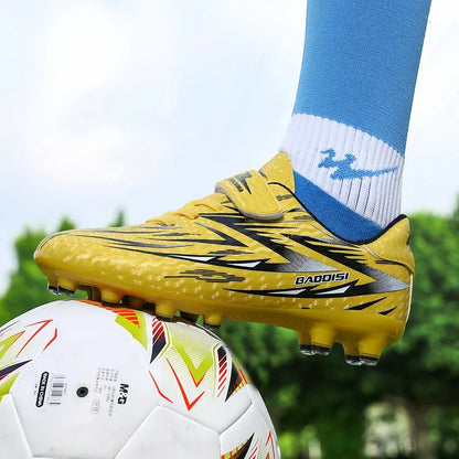 Nouvelles chaussures de Football enfants antidérapant société crampons chaussures de Football enfants salle terrain de Football bottes rapide professionnel Sneaker28-39