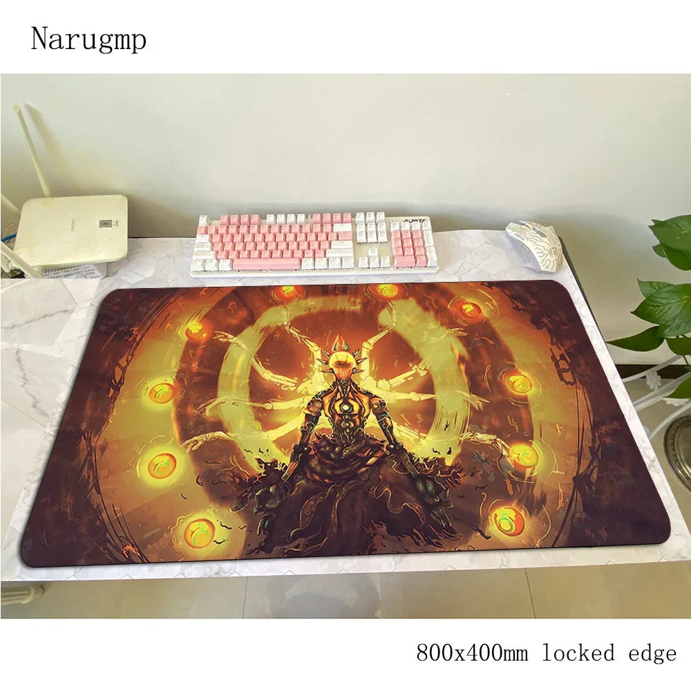 Alfombrilla de ratón gaming Overwatch 80x40cm, alfombrilla grande para ratón, regalo de Halloween, tapete gamer amplio para escritorio de ordenador, mousepad para notebook y PC