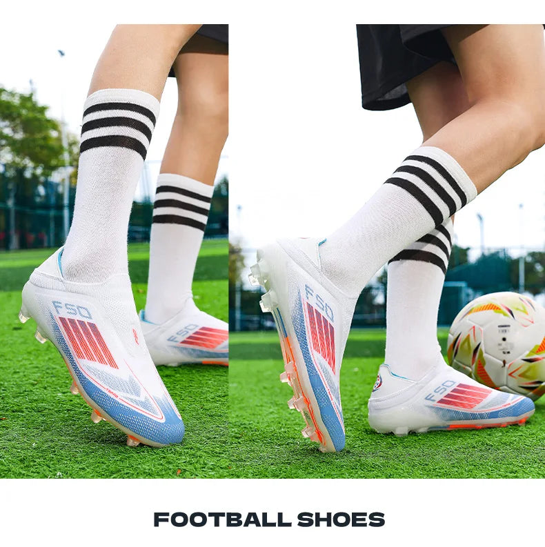 New Men's Football Boots Turf Comfortable Soccer Shoes Sport FG Grass Cleats Futsal Non-Slip Outdoor Adult Ultralight Non-Slip