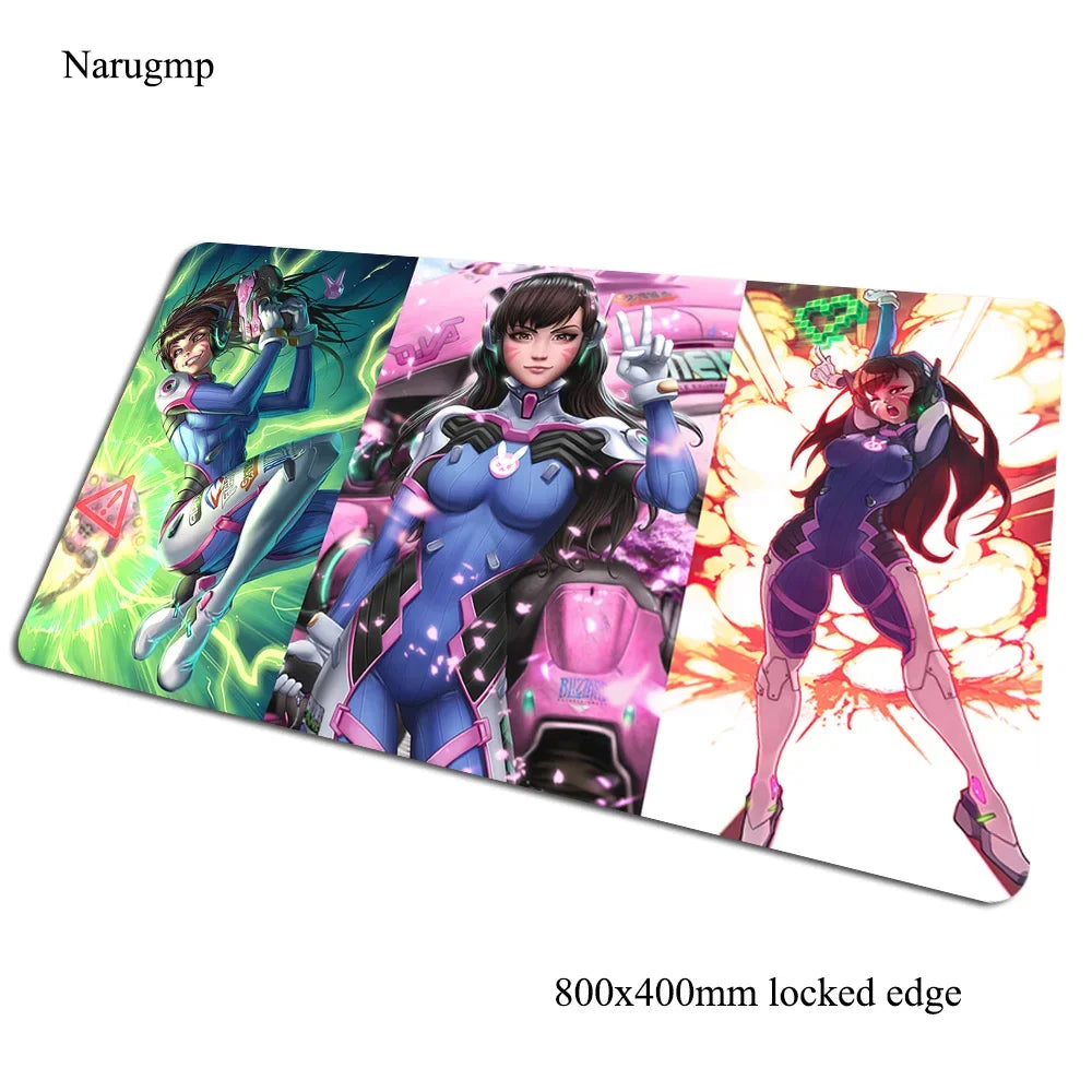 Alfombrilla de ratón gaming Overwatch 80x40cm, alfombrilla grande para ratón, regalo de Halloween, tapete gamer amplio para escritorio de ordenador, mousepad para notebook y PC