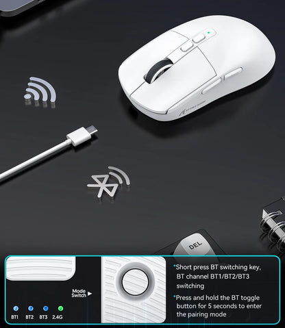 X6 Attack Shark Mouse RGB Touch Magnetic Charging Base Tri-Mode Connection Macro Pro Gaming Mouse
