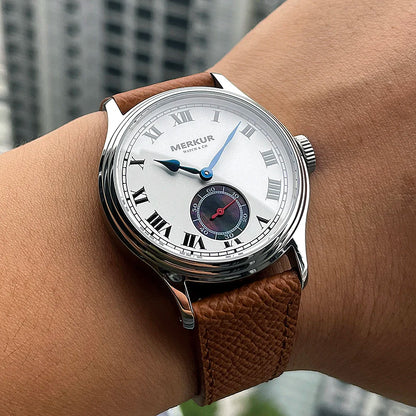 NEW Merkur Intaglio Watch 50m Skin Diver Watch Vintage Gray Mechanical Hand Watch 38mm Sapphire Relogio Masculino