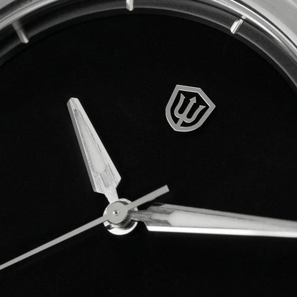 Watchdives WD0016 Super Black Men's Watch Ultra Light-Absorbing Dial VH31/VH60 Sweep Second Quartz Movement Stainless Steel Watch