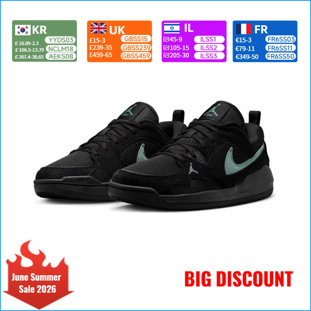 Nike Air Jordan CMFT Era - Chaussures de sport basses pour homme, noires, antidérapantes, résistantes, tendance et polyvalentes, style décontracté HJ6777-002