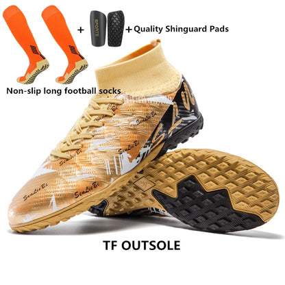 Tamanho 34-46 - Chuteiras de futebol para homem FG/TF, futsal, profissionais, unissexo, infantis, de treino, para exterior, para rapazes, ténis de futebol