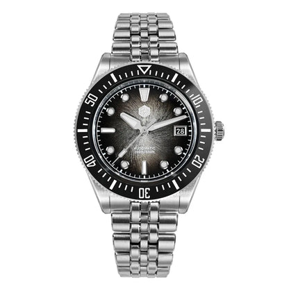 San Martin 37.5mm 40mm Enamel Spiral Vortex Dial Men Luxury Diver Watch Miyota 9015 Automatic Mechanical Waterproof 200m SN0148