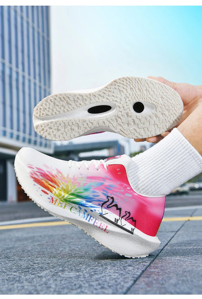 Scarpe da running 2026 con nuovo motivo Eagle, piastra in carbonio, scarpe sportive da maratona ultraleggere, traspiranti e ammortizzate per allenamento di corsa