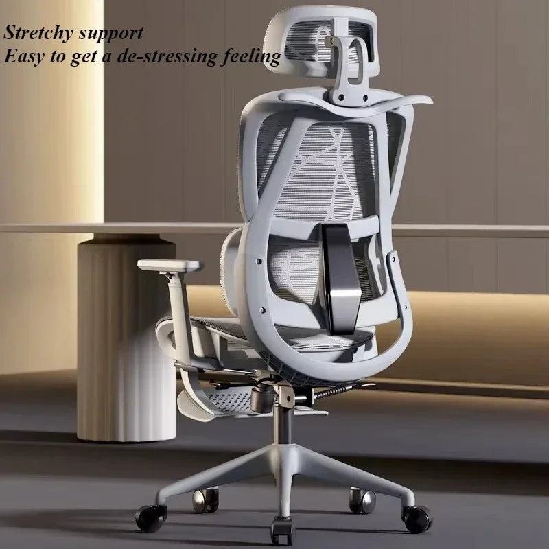 Ergonomic Gaming Office Chair Adjustable 3D Armrests Headrest Lumbar Support Computer Desk Chair with Footrest & Reclining Backrest