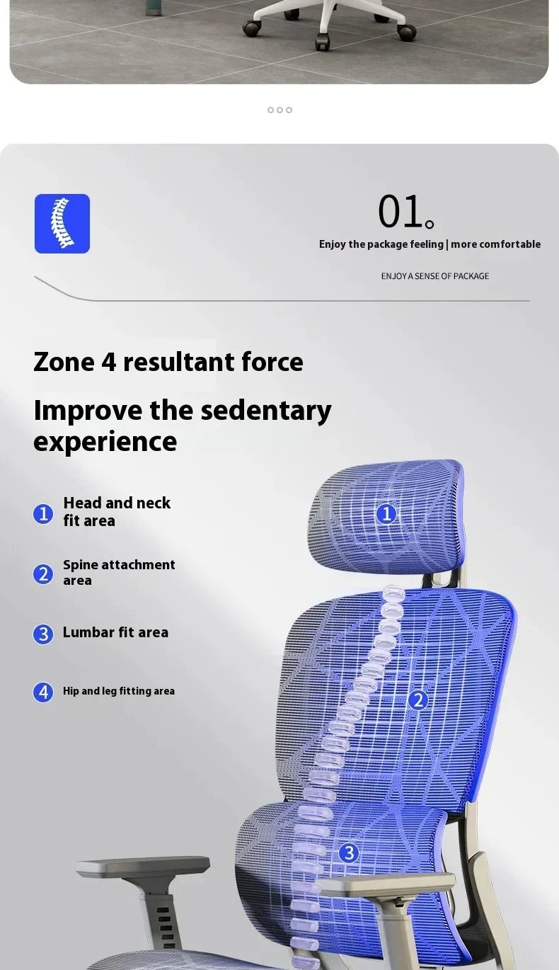 Ergonomic Gaming Chair with 3D Headrest, Adjustable Armrests, Lumbar Support, Reclining Computer Desk Chair with Footrest for Office & Gaming