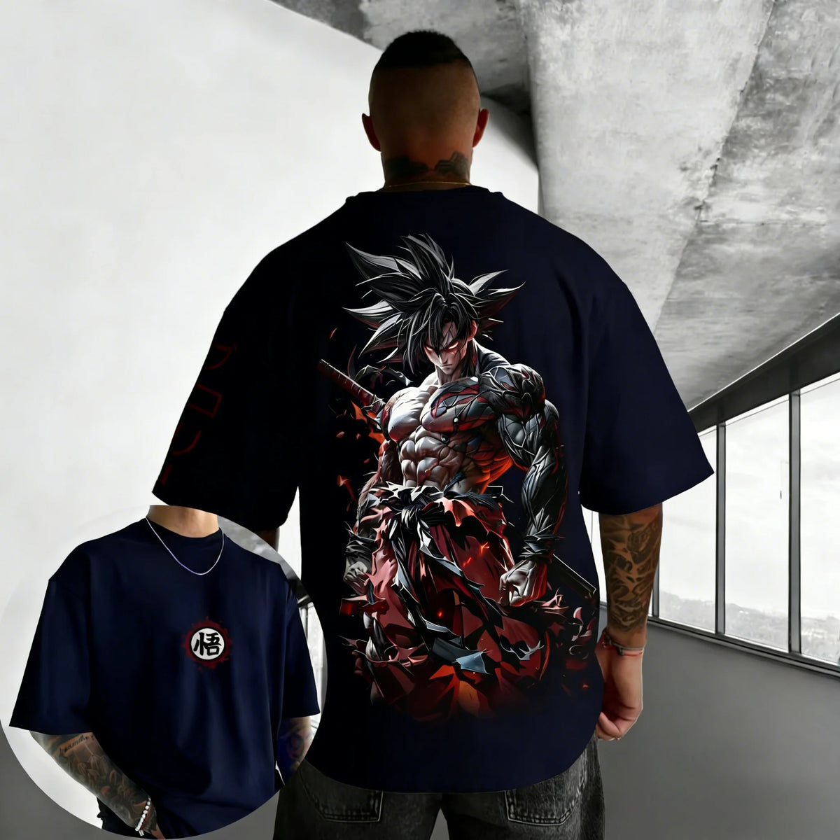 Dragon Ball Anime Oversized Cotton T-shirt 2026 Summer New Goku Printed Unisex Street Hip Hop Loose Casual Short Sleeve Top