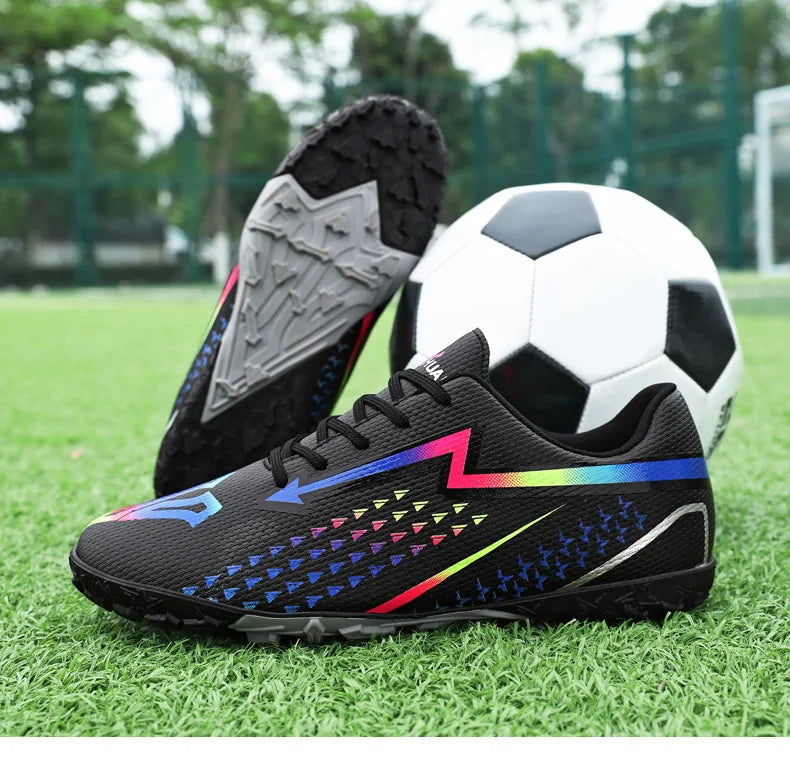 High Quality Mens Soccer Shoes Society Ultralight Turf Soccer Cleats Sneakers Training Football Boots Chuteira Campo 35-45
