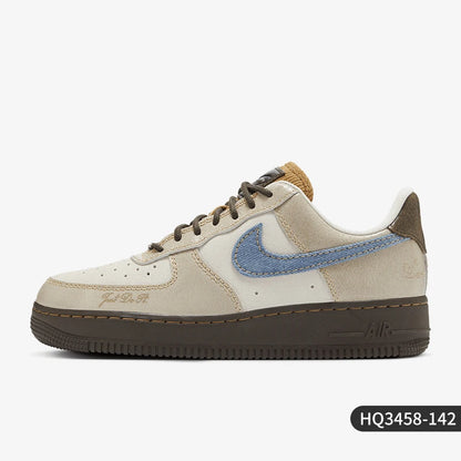 Nike Air Force 1 damskor med tjock sula, slitstarka klassiska sneakers HQ3458-142
