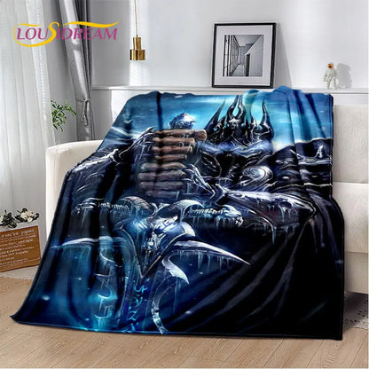 World of Warcraft, WOW, mekana plišana deka za gejmere, flanelska deka, prekrivač za dnevni boravak, spavaću sobu, krevet, kauč i piknik