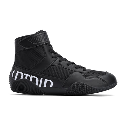 Nuove scarpe da wrestling da uomo, taglia grande, in mesh traspirante, scarpe da boxe antiscivolo, resistenti all’usura, sneaker casual alla moda per sport ad alta intensità