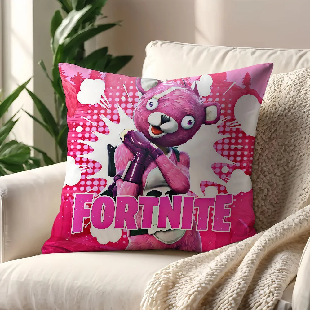 Fronha / Capa de Almofada Game F-Fortnite — Decoração para Quarto, Casa, Sofá, Sala, Escritório e Carro — Simplicidade Nórdica