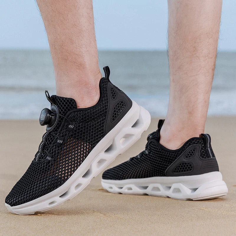 2026 Men Women Quick-Dry Wading Shoes Water Breathable AquaIn Upstream Antiskid Outdoor Sports Wearproof Beach Sneakers 39-46