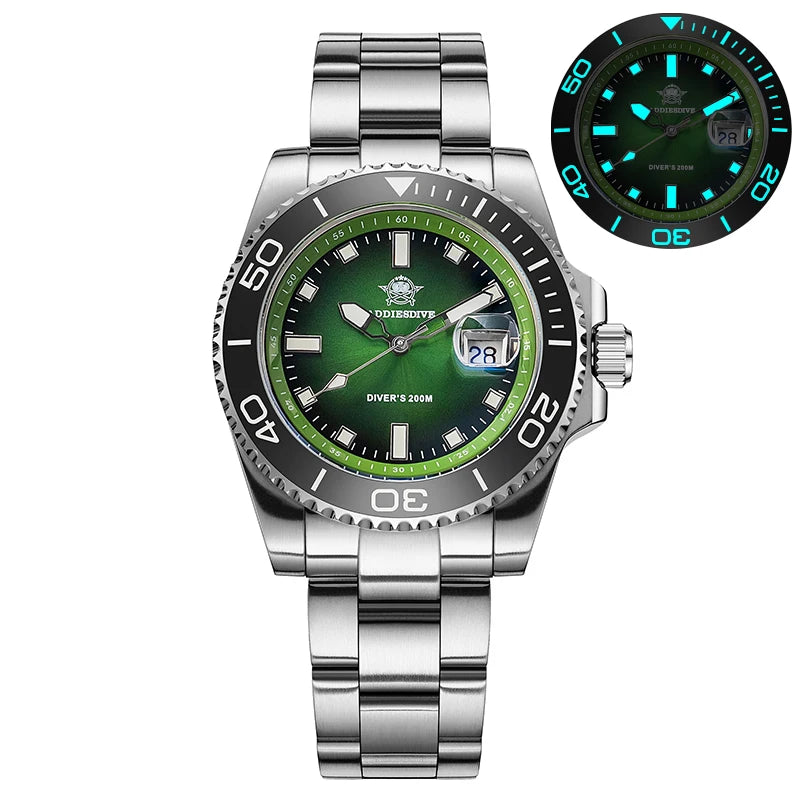 ADDIESDIVE AD2089 NEW Sports Watches Men's 41mm Quartz Watch Colorful Rotatable Bezel BWG9 Luminous 200m Waterproof Diving Watch