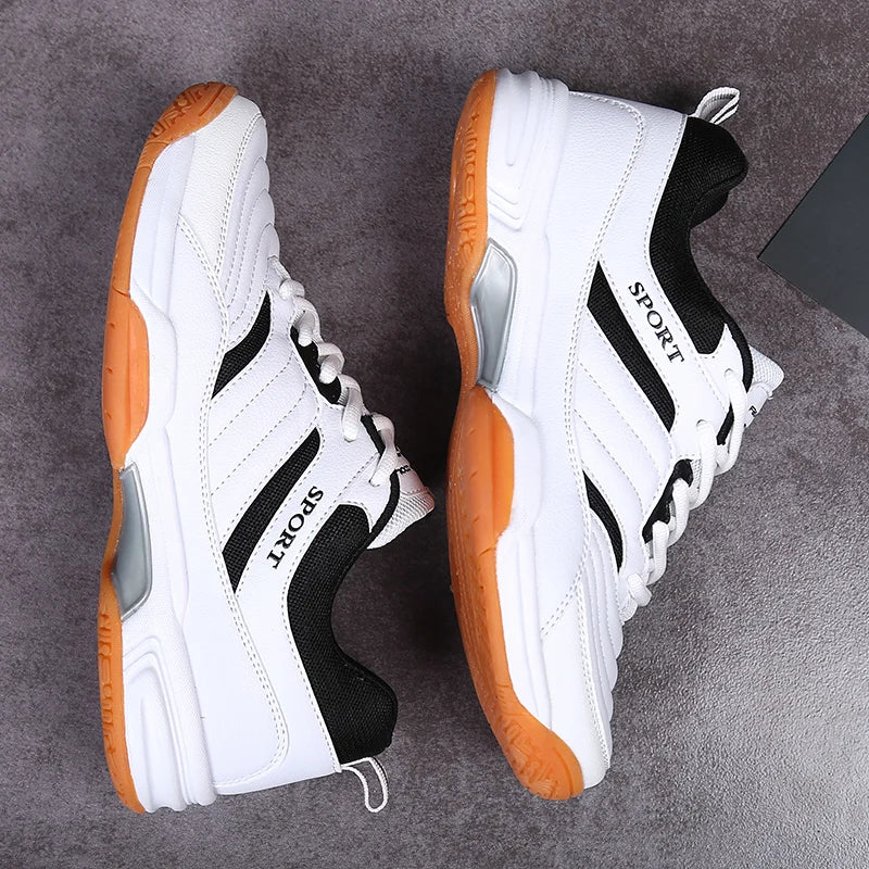 Zapatillas de tenis unisex transpirables para hombre y mujer, para deporte al aire libre, gimnasio, bádminton y voleibol