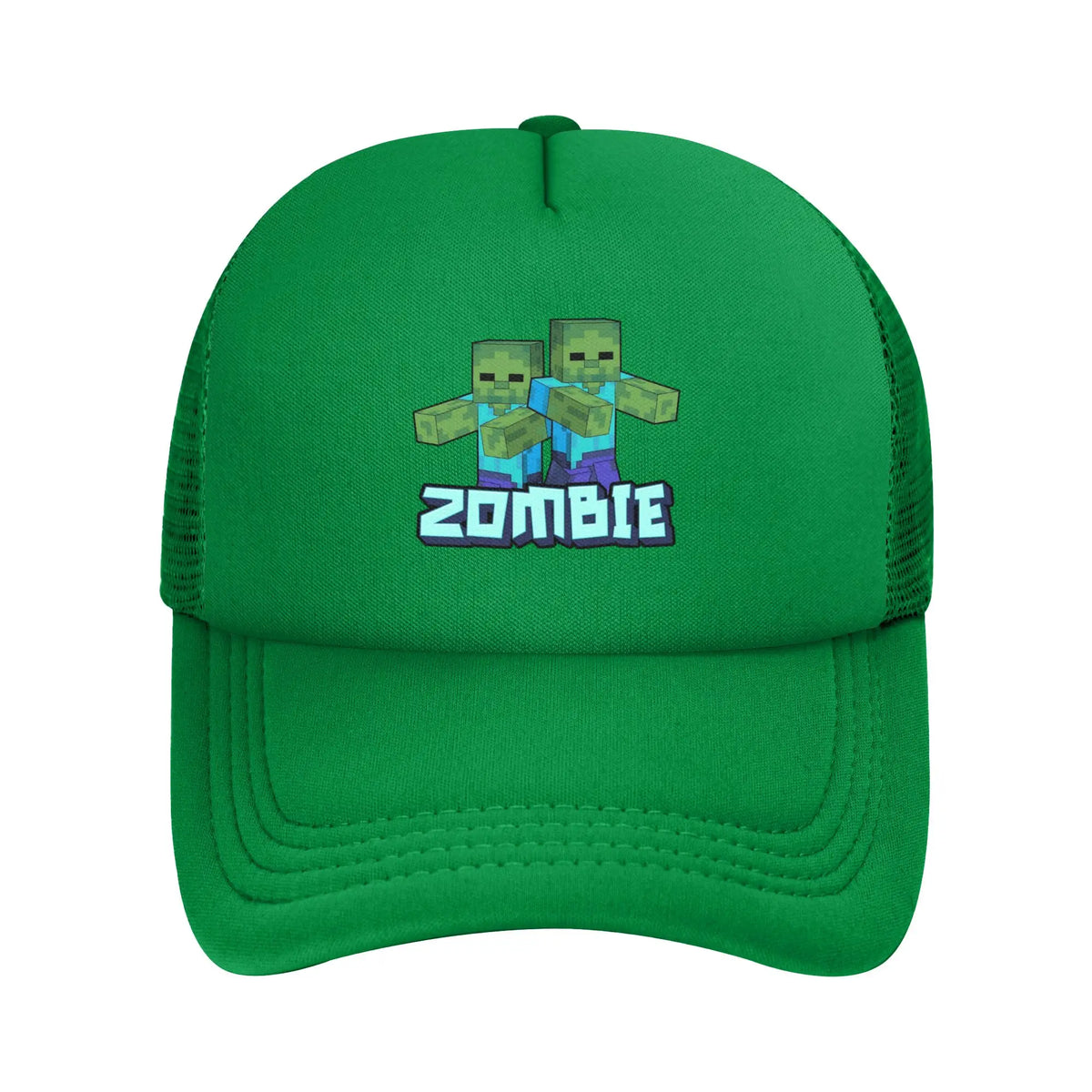 Adult Creepers Big Face Videogame  Trucker Cap Mesh Baseball Cap Polyester Hat Sun Hat Adjustable Racing Cap Summer