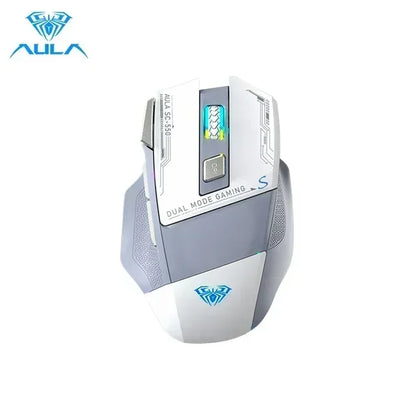 AULA SC550 bezprzewodowa mysz gamingowa dual-mode, ładowalna, podświetlana mechaniczna mysz gamingowa do komputera stacjonarnego/laptopa, mysz USB do e-sportu