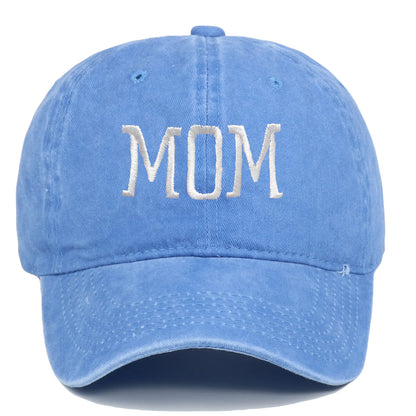 Mom and Dad Embroidered Baseball Hat Retro Sports Running Sunscreen Leisure Daily Versatile Travel Duck Tongue Hat