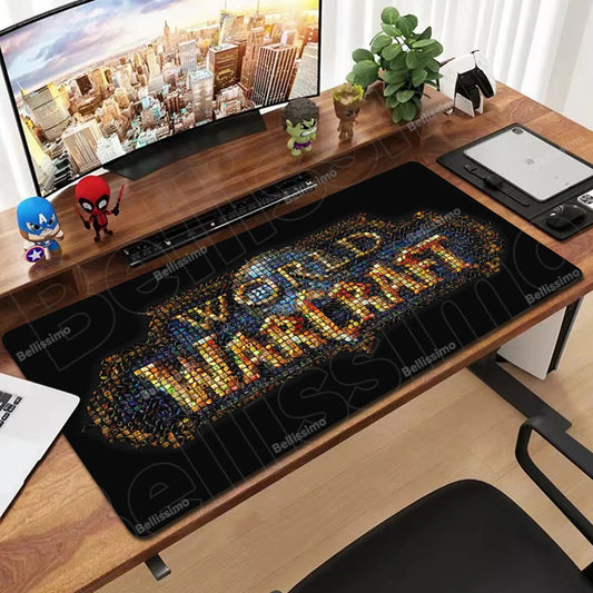 World Of Warcraft 90x40 Μεγάλο Gaming Mouse Pad Επιφάνειας Γραφείου για Παιχνίδια Csgo, Φυσικό Καουτσούκ, Μεγάλο Gamer XXL Mousepad Υπολογιστή