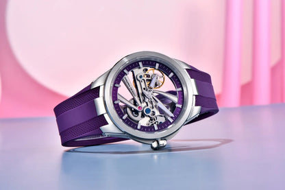 Pánske hodinky PAGANI DESIGN – Luxusný mechanický model s automatickým náťahom, typu „skelet“ (s otvoreným srdcom), vybavený tourbillonom, so zafírovým sklom s antireflexnou úpravou, vodotesné a luminiscenčné.