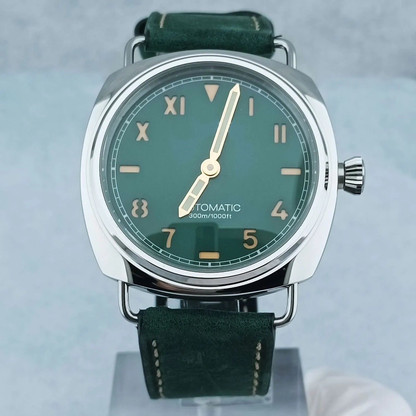 46mm Men's Watch Manual Winding Seagull ST3600 Movement Sapphire Glass Waterproof 316L Stainless Steels Custom Watch