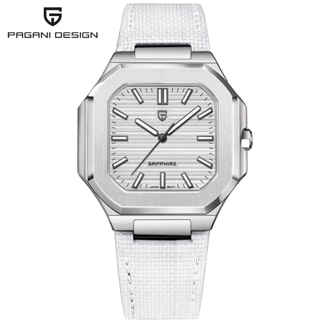 PAGANI DESIGN New V2 Men's Square Quartz Watch Top Luxury Brand Sports Waterproof Sapphire Stainless Steel Quartz Watch
