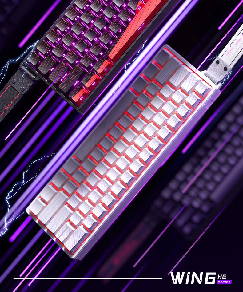 AULA WIN60 HE Tastiera cablata ad asse magnetico RT, tastiera meccanica personalizzata per giochi e-sport, polling rate 8K
