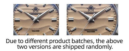 ADDIESDIVE Hot Sale AD2030 Without LOGO Watch Stainless Steel 100M Waterproof Quartz Watches 3D Sand Dial Men's Wristwatch Dress