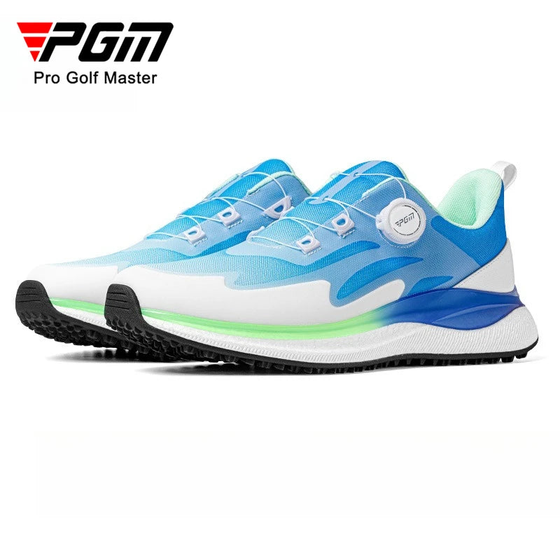 PGM Men Golf Shoes Ultra Soft Sole Knob Shoelaces Breathable Anti Slip Outdoor Sports Sneakers XZ412