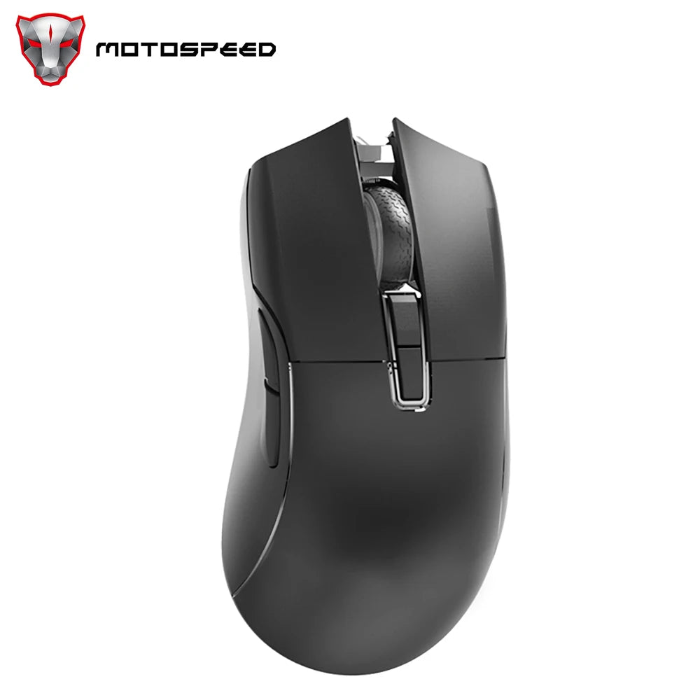 MOTOSPEED Darmoshark N3 Pro Wireless Gaming Mouse, Tri-Mode Bluetooth Gaming Mouse with PAW3395 Sensor, 8K Polling Rate, 26,000 DPI, Rechargeable Ergonomic Gaming Mouse