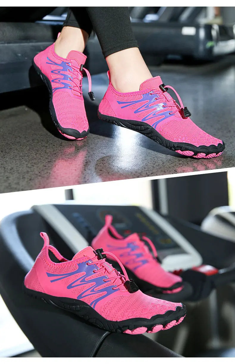 EOCENE men and women barefoot outdoor sports aqua shoes, quick-dry beach swimming fitness wading hiking cycling water sneakers
