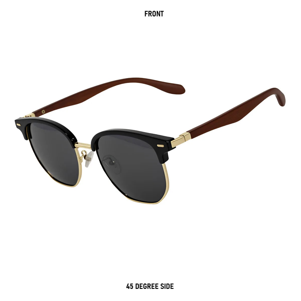 Polarized Sunglass Men Lenses Semi Rimless Vintage Retro Sunglasses Women Trendy Vacation Fashion Glasses Gafas De Sol Hombre