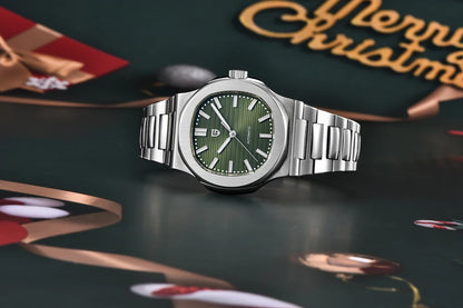 PAGANI DESIGN 2026 Nuovo orologio automatico di lusso da uomo, orologio da polso meccanico in acciaio inossidabile con vetro zaffiro, quadrante tonneau 40MM