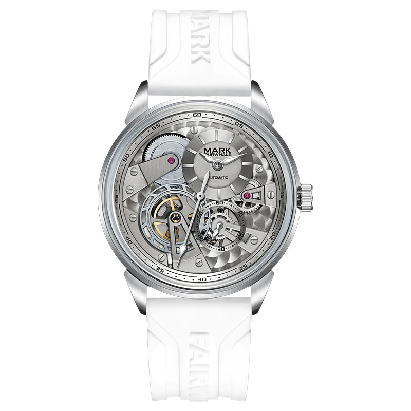 MARK FAIRWHALE Business Automatic Mechanical Watch 46MM Stainless Steel Luxury Men's Watch