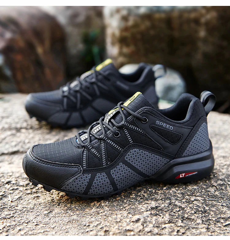 Men's Hiking Shoes All-terrain Outdoor Sports Shoes Breathable Mesh Non-slip Wear-resistant Hiking Shoes Outdoor Cycling Shoes